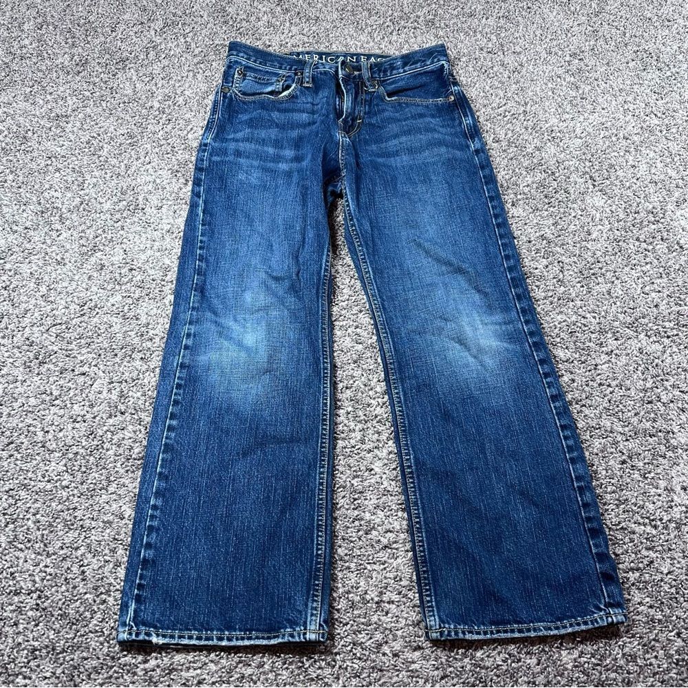American Eagle BootCut Men’s Denim Blue Jeans Size 28x26